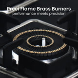 Shine Gold Four Burner Gas Stove/Hob Top Auto Ignition