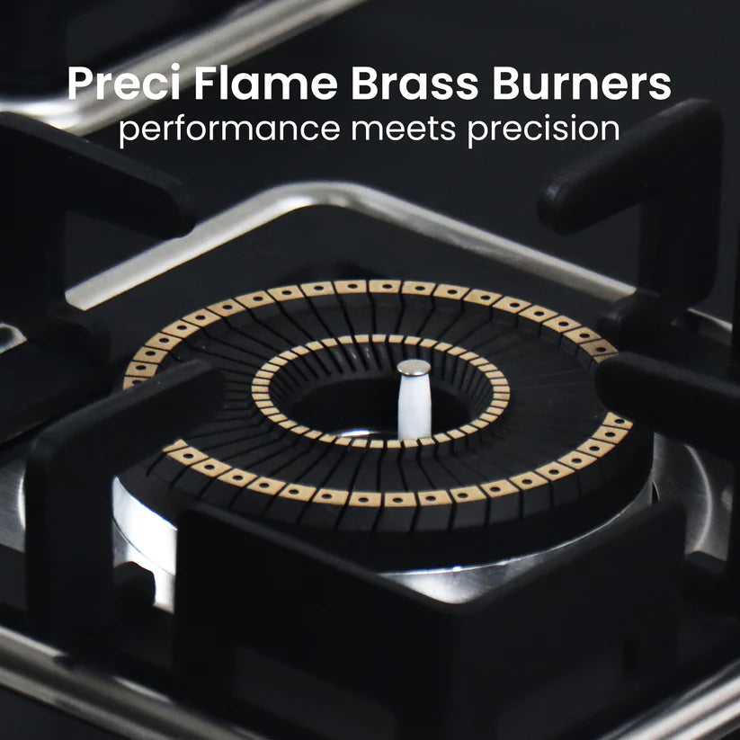 Shine Gold Three Burner Gas Stove/Hob Top Auto Ignition