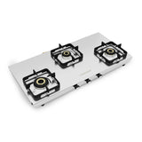 Curvv Matte Stainless Steel Cooktop Manual Ignition 3 Burner