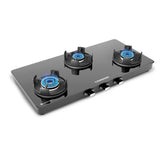 Regal Pro 3 Burner Gas Stove Toughened Glass Cooktop Manual Ignition