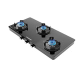Regal Pro 3 Burner Gas Stove Toughened Glass Cooktop Manual Ignition