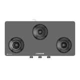 Regal Pro 3 Burner Gas Stove Toughened Glass Cooktop Manual Ignition