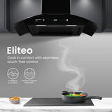CHD-ELC75FLE-IND 75cm Eliteo Curved Series Filterless Wall Mounted Chimney