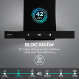 CHD-ELB60FLE-IND 60cm Filterless Wall Mounted Chimney Eliteo Box Series