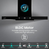 CHD-ELB90FLE-IND 90cm Filterless Wall Mounted Chimney Eliteo Box Series