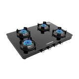 Regal Pro Max 4 Burner Gas Stove Toughened Glass Cooktop Manual Ignition