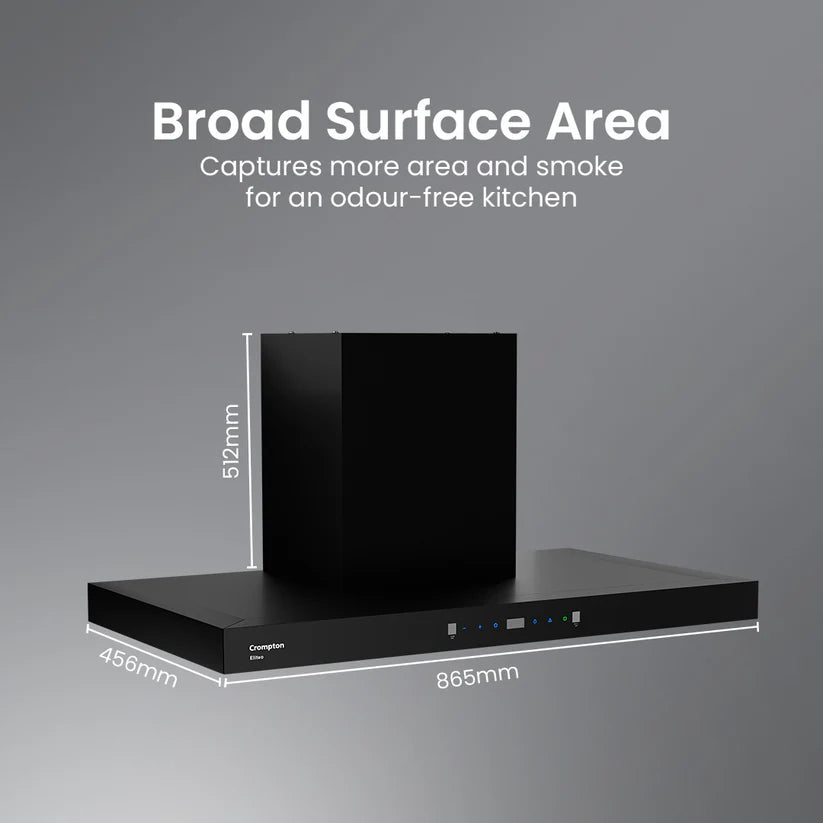 CHD-ELB90FLE-IND 90cm Filterless Wall Mounted Chimney Eliteo Box Series