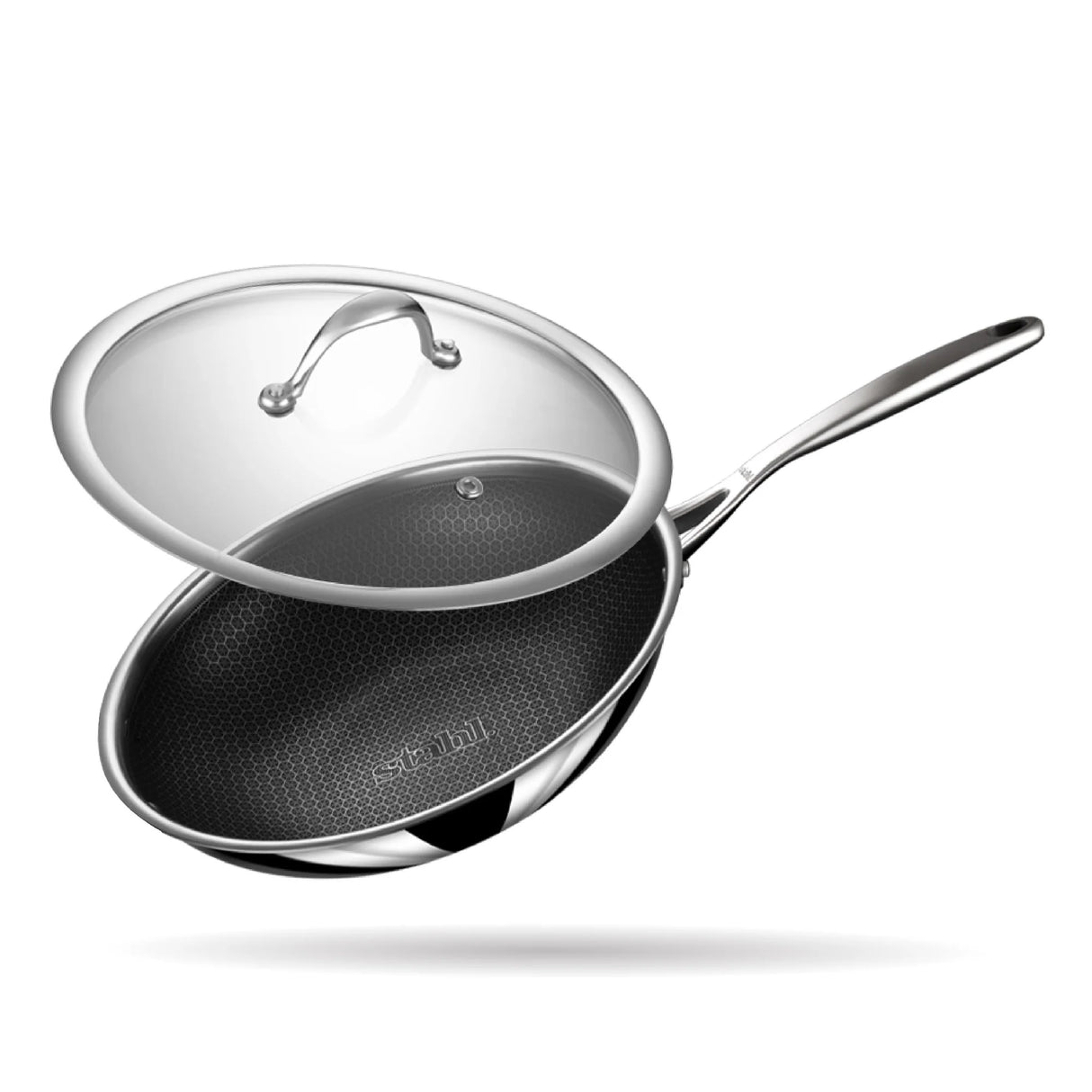 Deep Frypan with Lid- Triply Artisan Hybrid Series 6726