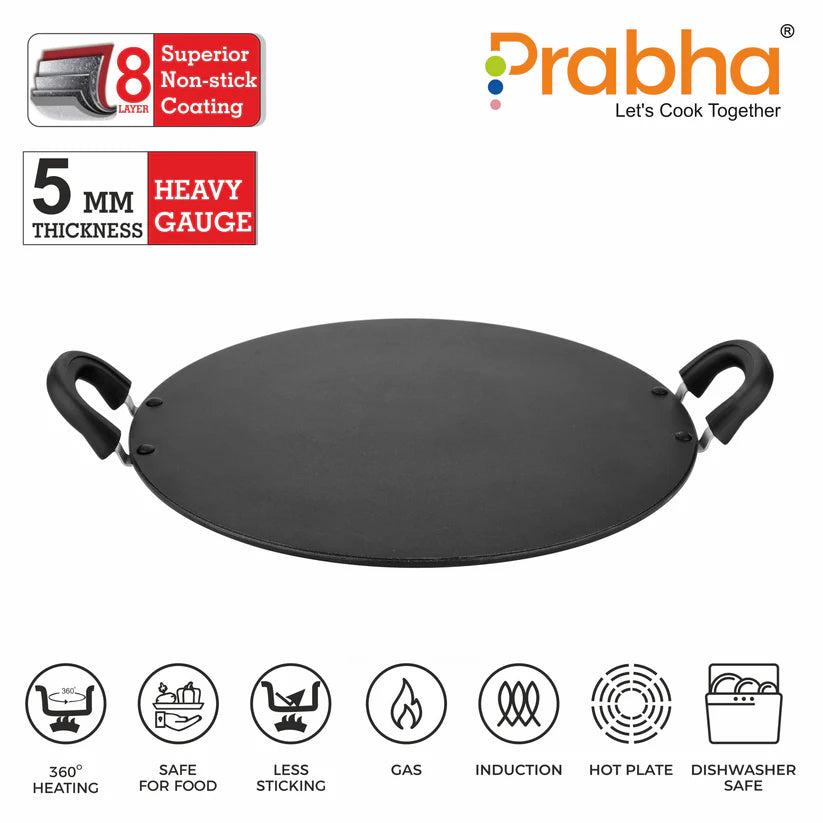 Non-Stick Round Astrid Pathiri Tawa With Bakelite Handles