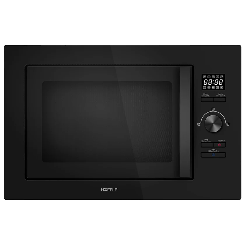 Aurora 25 60 cm (25L) Built-In Microwave with Grill Function, Stainless Steel Cavity, 8 Auto Cook Menus, 538.31.580