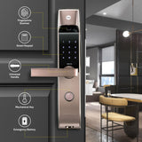 YDM 4115-A Series Biometric Smart Lock (Brown)