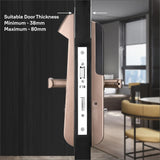 YDM 4115-A Series Biometric Smart Lock (Brown)