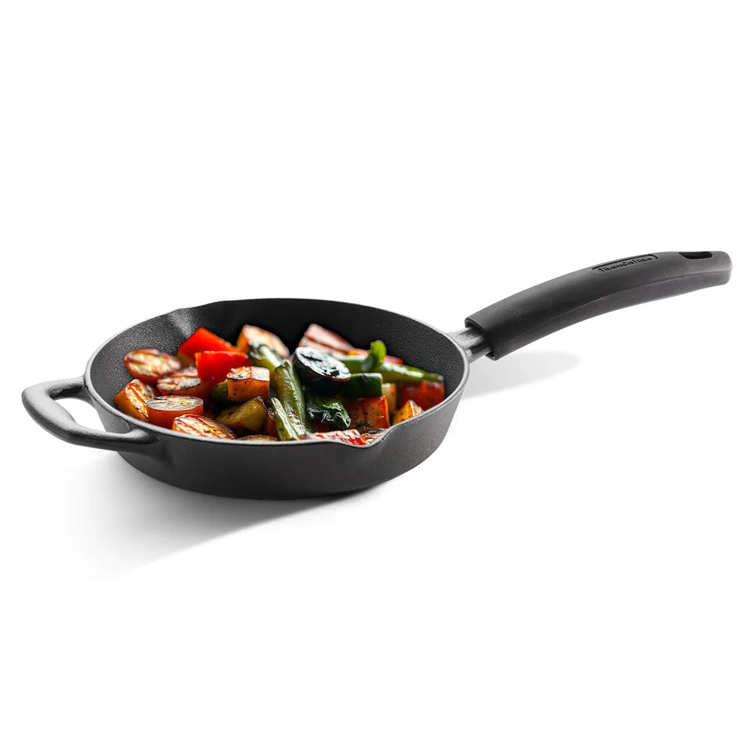Tramontina Titanex 24 cm Pre-Seasoned Cast Iron Fry Pan
