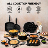 Tramontina Titanex 30 cm Pre-Seasoned Cast Iron Reversible Grill Pan/Tawa