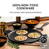 Tramontina Titanex 28 cm Pre-Seasoned Cast Iron Dosa Tawa