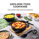 Tramontina Titanex 30 cm Pre-Seasoned Cast Iron Deep Kadai – 6.8L