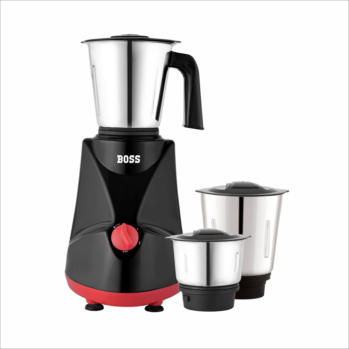 BOSS Comfort Plus 500W Mixer Grinder with Powerful Motor, 3 SS Jars
