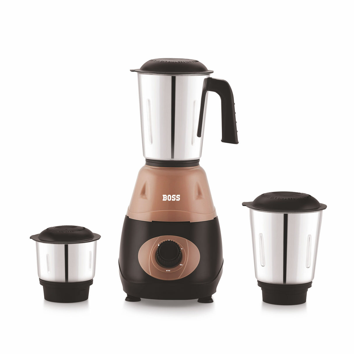 Bravo 500W Mixer Grinder with Powerful Motor, 3 SS Jars B274
