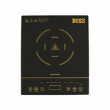 Chefmax 1800 Watts Induction Cooktop, Menu Option, Soft Touch Button, temperature adjustment, Black B536