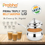 Triply Belly Saucepan With Lid – 4.8L, 22cm
