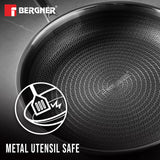 Hitech Tri-Ply Stainless Steel Non-Stick Wok Lid, PFOA-free, ILag Coating - Induction Bottom - BG-31145-MM