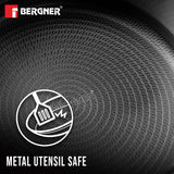Hitech Tri-Ply Stainless Steel Non-Stick Casserole with Lid, PFOA-free, ILag Coating - Induction Bottom  24 cm / 5.3 L BG-31138-MM