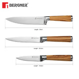 Olive Garden Stainless Steel 3 Pcs Knife Set, Ideal for Cutting, Dicing, Slicing etc BG-39194