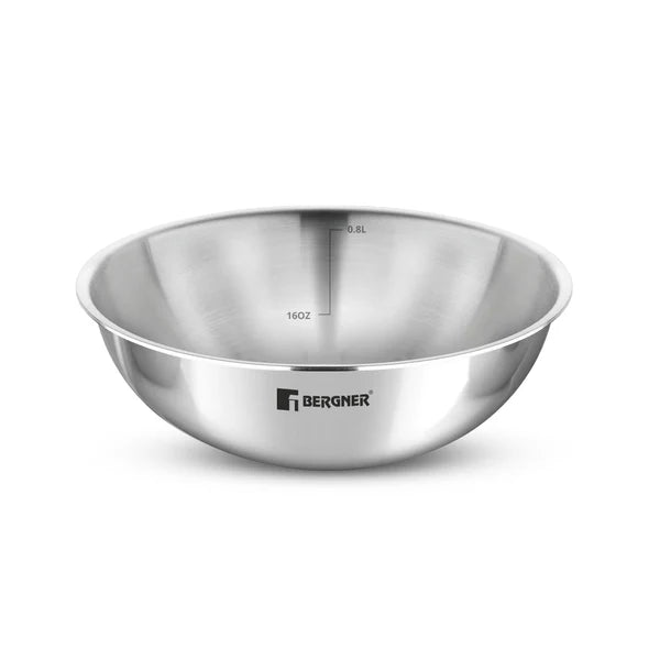 Argent Tri-Ply Stainless Steel 16cm Tasra without Lid, Less Oil Use - Induction Bottom  BGIN-1220