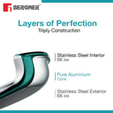 Argent Tri-Ply Stainless Steel 16cm Tasra without Lid, Less Oil Use - Induction Bottom  BGIN-1220