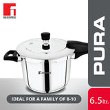 Pura Stainless Steel Outer Lid Pressure Cooker, Tri-Ply Induction Bottom BGIN-1864