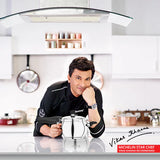 Pura Stainless Steel Belly Shape Outer Lid Pressure Cooker, Tri-Ply Induction Bottom BGIN-1866