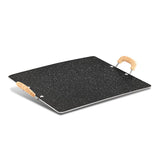 Bellini Plus Aura Non-Stick Patri Tawa, Consumes Less Oil - Gas Stove Compatible BGIN-2213-BK