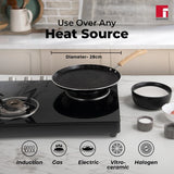 Bellini Plus Aura 5-Layer Non-Stick Dosa Tawa, 28 cm, Thickness 4mm - Induction Bottom-BGIN-31251-BK