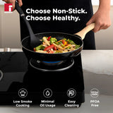 Bellini Plus Aura 5-Layer Non-Stick Omelet Pan / Frypan, 20cm/1.4L, Thickness 3.2mm - Induction Bottom-BGIN-31259-BK