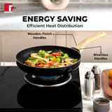 Bellini Plus Aura 5-Layer Non-Stick Omelet Pan / Frypan, 28cm/3.3L Thickness 3.2mm - Induction Bottom-BGIN-31262-BK