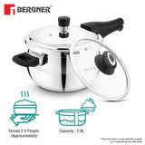 Trimax ORB Tri-Ply Stainless Steel Outer Lid 3Ltr Pressure Cooker