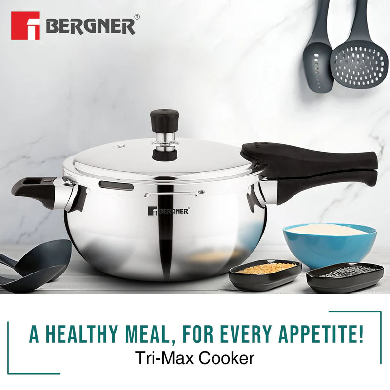 Trimax ORB Tri-Ply Stainless Steel Outer Lid 3Ltr Pressure Cooker