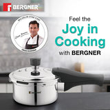Tri-Max Junior Tri-Ply Stainless Steel 1 Litre Outer Lid Mini Pressure Cooker - Induction Bottom and Gas Stove Ready  BGIN-7860