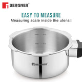 Tri-Max Junior Tri-Ply Stainless Steel 1 Litre Outer Lid Mini Pressure Cooker - Induction Bottom and Gas Stove Ready  BGIN-7860