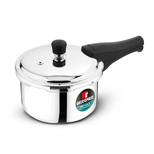 Trimax Stainless Steel Outer Lid Pressure Cooker, Easy Locking - Induction Bottom BGIN-7861
