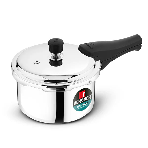 Trimax Stainless Steel Outer Lid Pressure Cooker, Easy Locking - Induction Bottom BGIN-7862