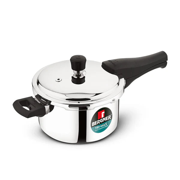 Trimax Stainless Steel Outer Lid Pressure Cooker, Easy Locking - Induction Bottom BGIN-7863