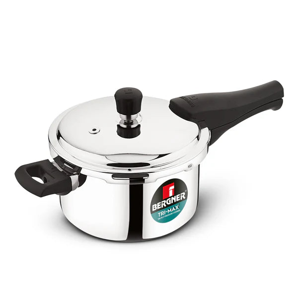 Trimax Stainless Steel Outer Lid Pressure Cooker, Easy Locking - Induction Bottom BGIN-7864