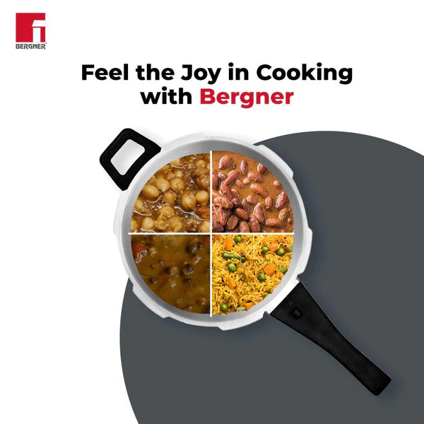 Trimax Stainless Steel Outer Lid Pressure Cooker, Easy Locking - Induction Bottom BGIN-7864