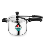 Argent Tri-Ply 18/10 Stainless Steel Inner Lid Pressure Cooker with Rivetless Technology, 2.5 mm Body Thickness - Induction Bottom BGIN-7896