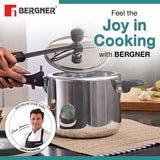 Argent Tri-Ply 18/10 Stainless Steel Inner Lid Pressure Cooker with Rivetless Technology, 2.5 mm Body Thickness - Induction Bottom BGIN-7896