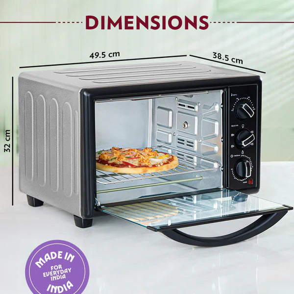 Borosil 30-Litre 1500 Watt Oven Toaster Grill (OTG) - BOTG30CRS13