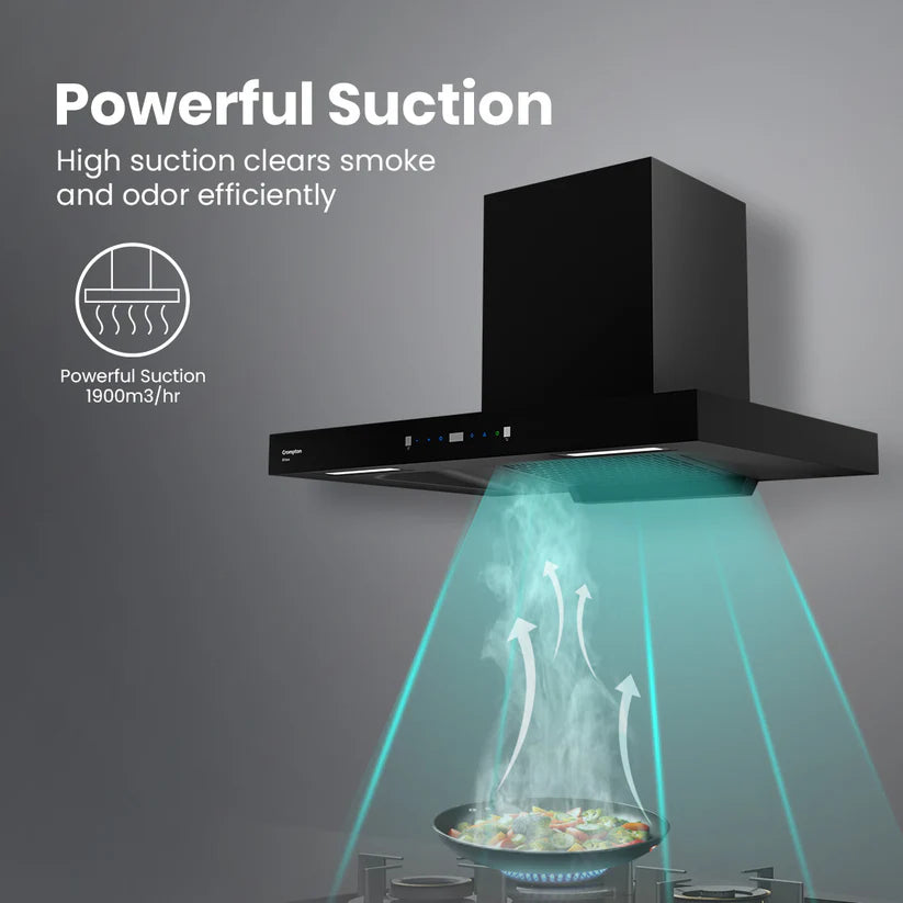 CHD-ELB90FLE-IND 90cm Filterless Wall Mounted Chimney Eliteo Box Series