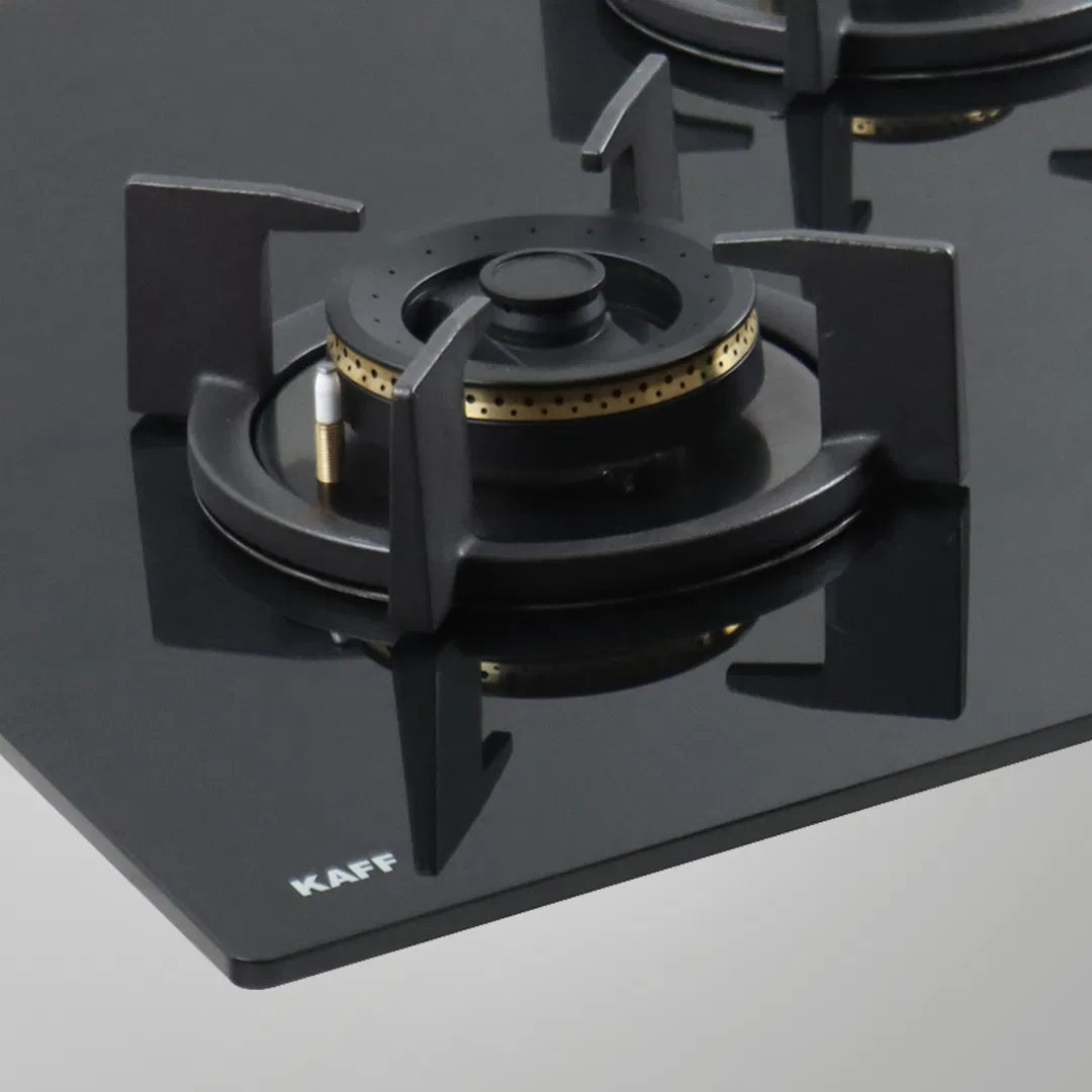 BZ 603 78cm 3 Burner Built-in Hob with Forged Brass Burners & Auto Ignition