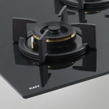 BZ 603 78cm 3 Burner Built-in Hob with Forged Brass Burners & Auto Ignition